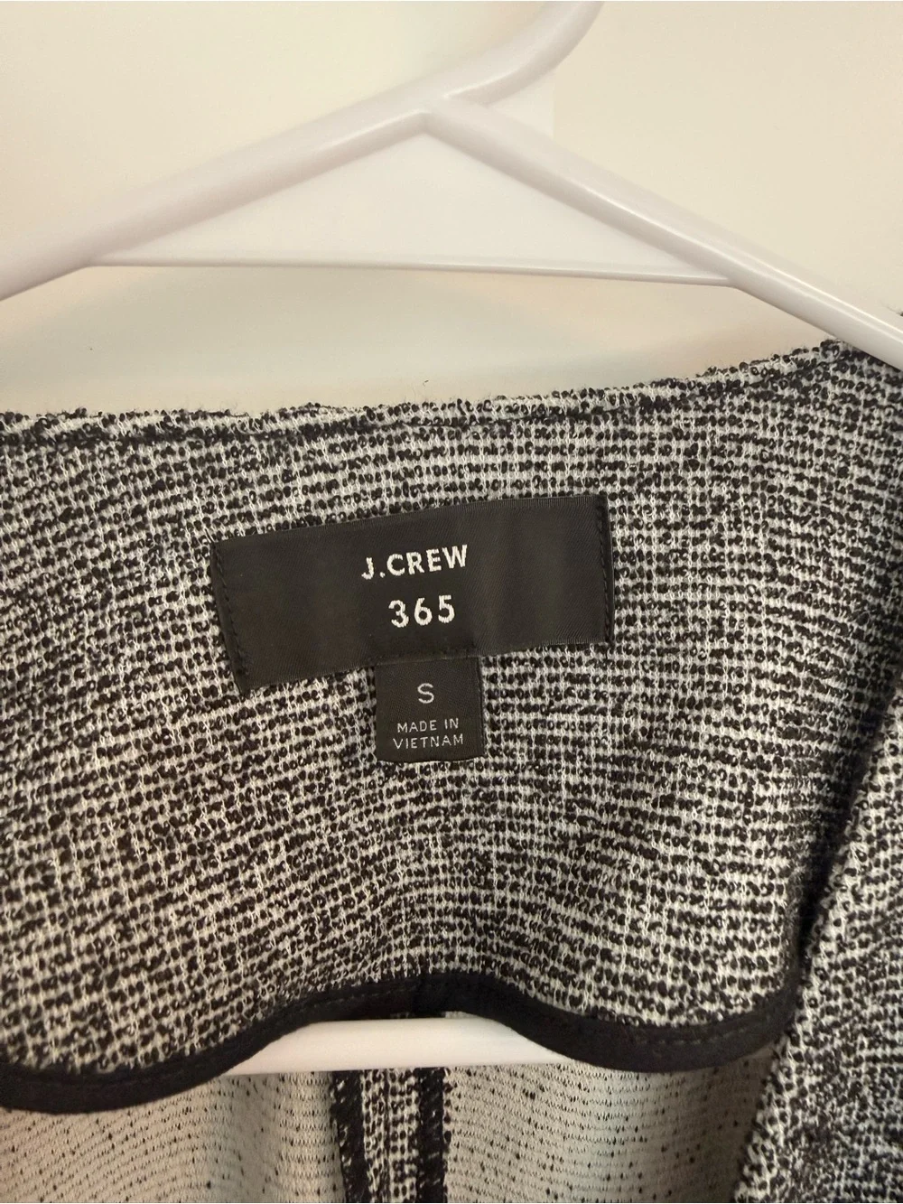 J. Crew 365 Gray Textured Open Soft Blazer Jacket